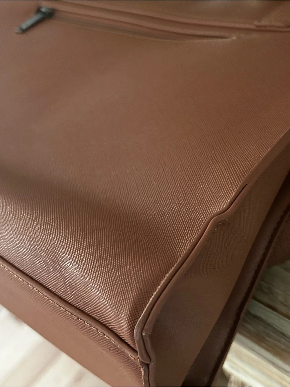 Ecosusi Brown Briefcase with Adjustable Shoulder Strap